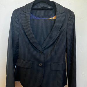 Ted Baker Women's Black Strip Suit - Size 2